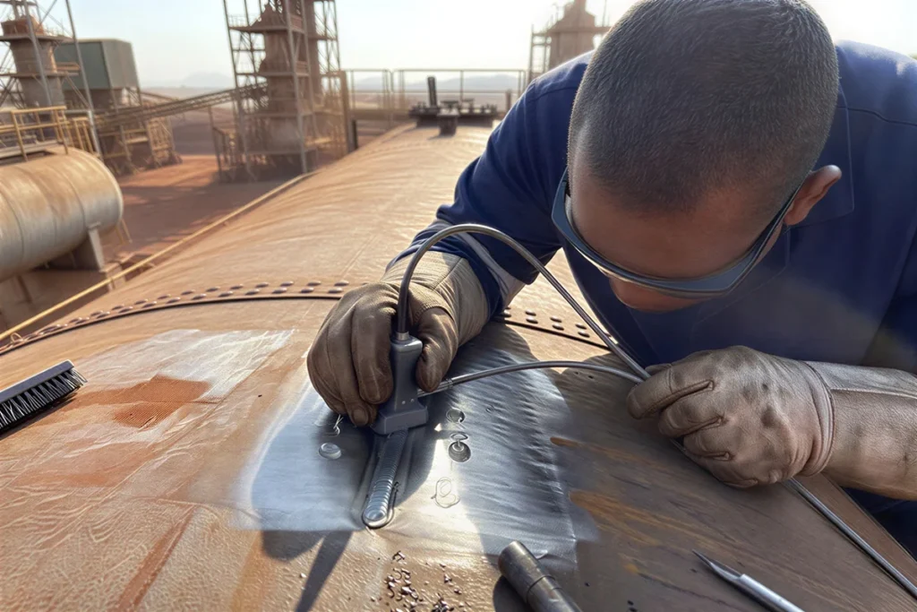 NDT technician ultrasonic testing pressure vessel Rustenburg