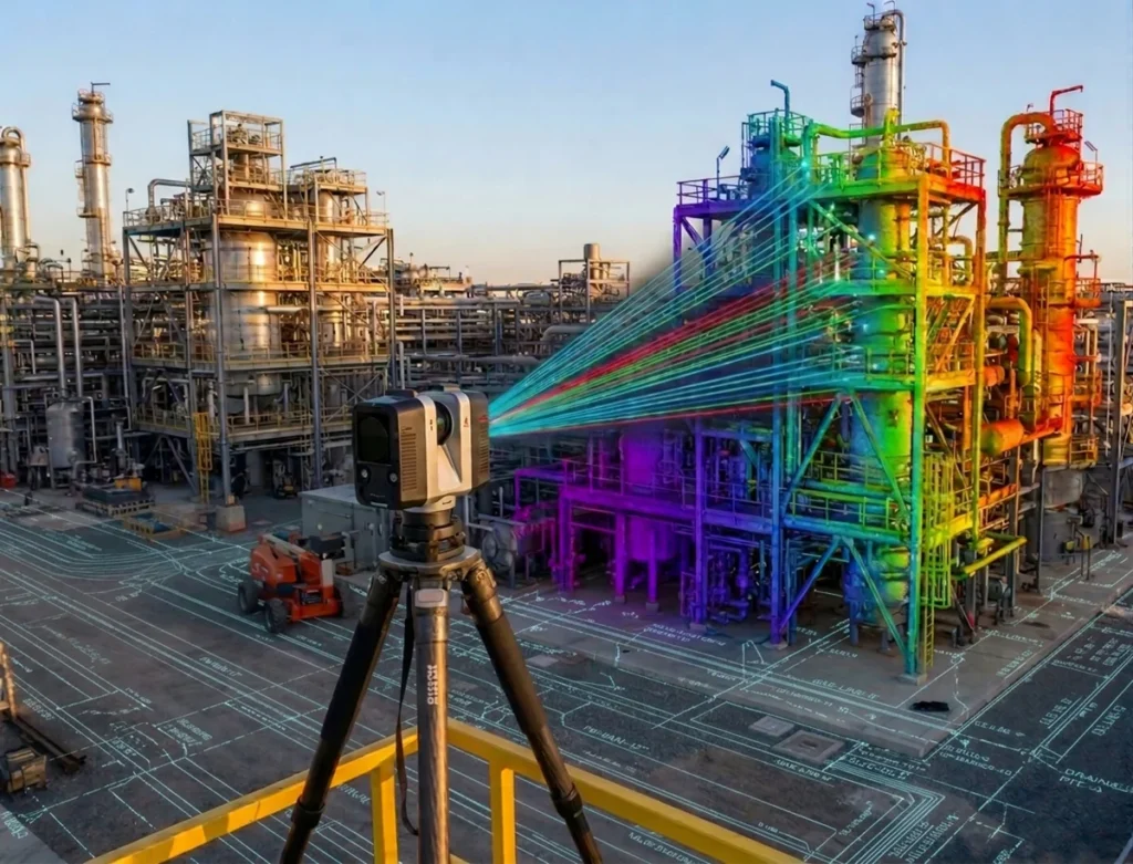 3D LIDAR scanning Mine Processing Plant exterior with GPR